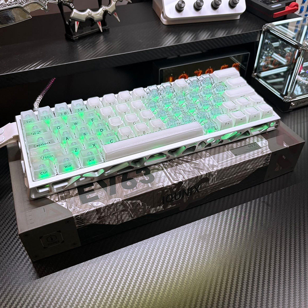 西湖水键帽ev63果冻侧刻OEM高度适配磁轴键盘wooting60 迈丛60