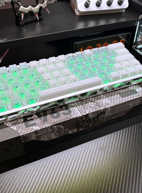 西湖水键帽ev63果冻侧刻OEM高度适配磁轴键盘wooting60 迈丛60