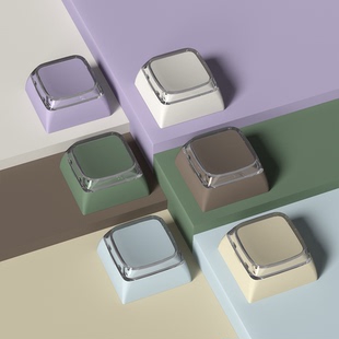 XDA高度盖帽单颗1U无刻PBT+PC材质键帽客制化diy适配机械键盘