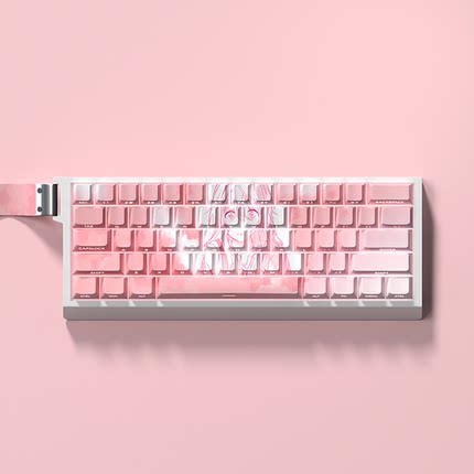 宫园薰二次元键帽原厂侧刻透光PBT热升华适配64/68 Ez63 ace60