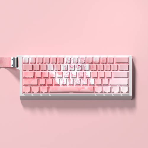 宫园薰二次元键帽原厂侧刻透光PBT热升华适配64/68 Ez63 ace60