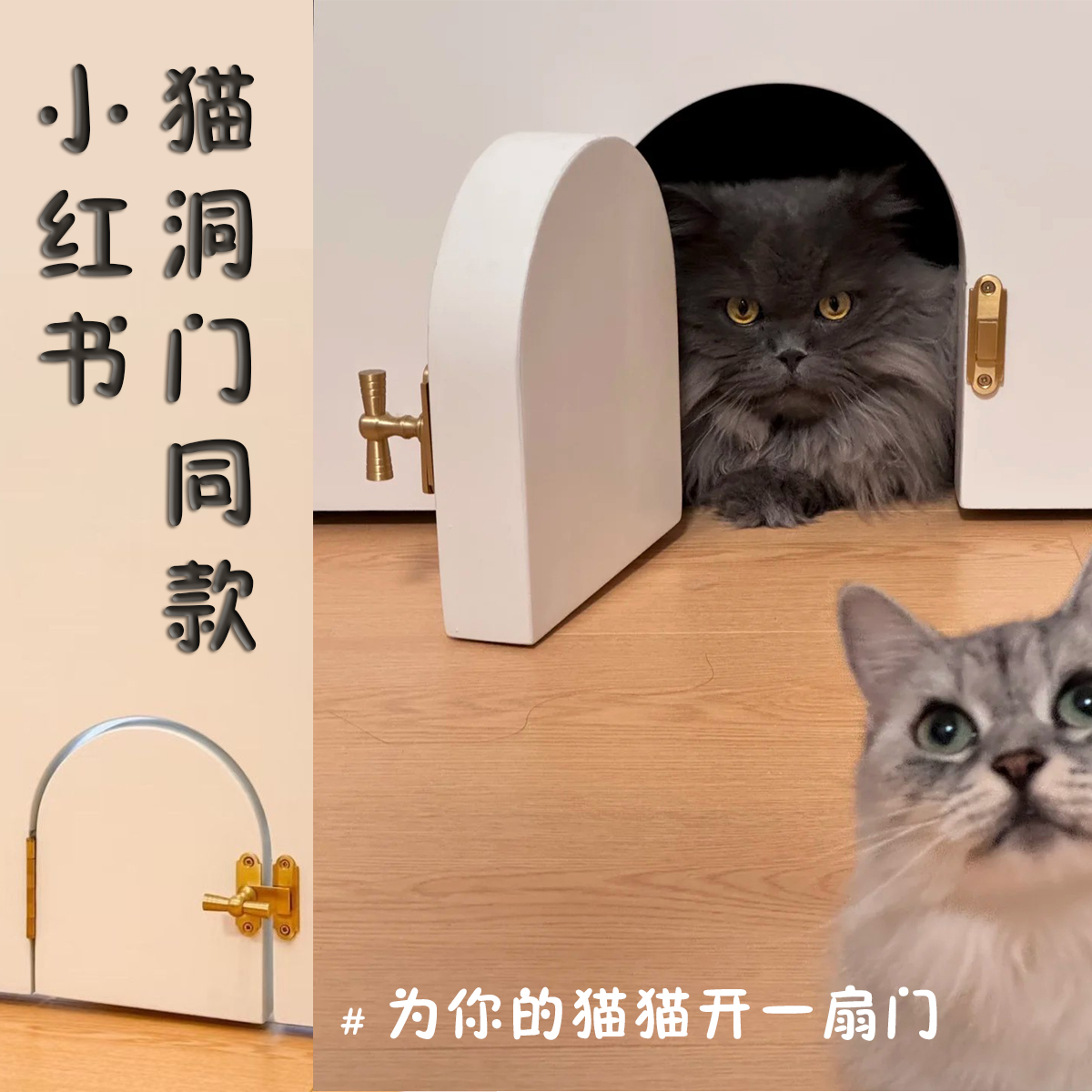 猫门五金小红书同款猫们插销合页