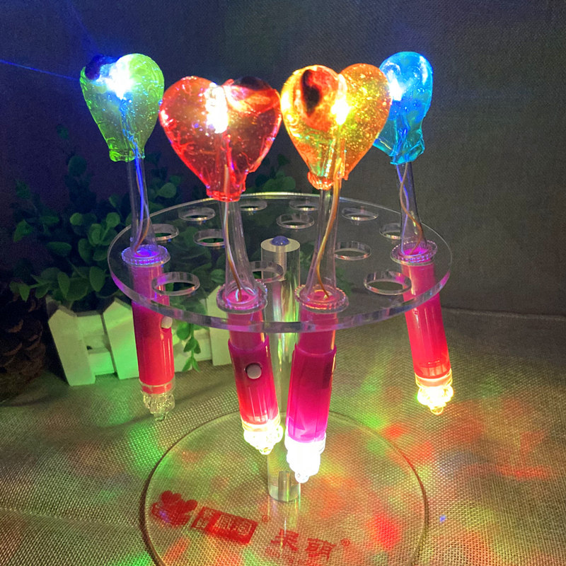 七彩呆萌led夜场ktv炫光棒棒糖图片
