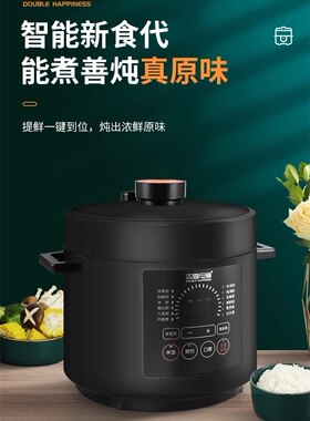 双喜智控电压力锅5L 6L大容量多功能不粘正品双喜双胆电压力锅