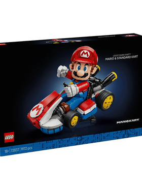 LEGO乐高72037超级马里奥卡丁车标准型赛车儿童拼装玩具积木男女