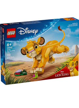 乐高迪士尼系列43243小狮子王辛巴男女孩拼装积木玩具儿童节礼物