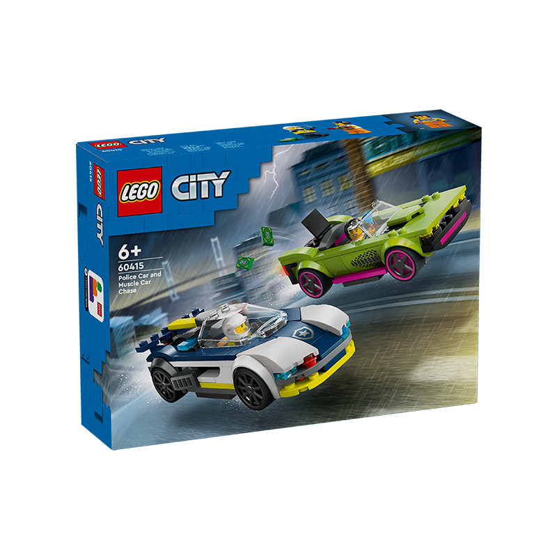 LEGO乐高60415警车大追击城市系列益智拼装积木玩具男孩礼物拼搭