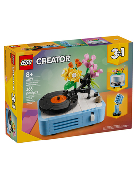 乐高创意三合一31172鲜花唱片机男女孩益智拼搭积木玩具生日礼物