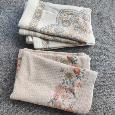 【源于自然】加大加厚棉麻枕巾 抗菌防虫提花成人枕垫复古可机洗