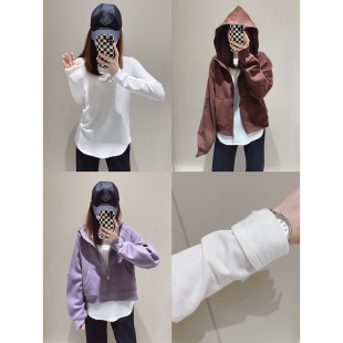 长袖 显瘦圆弧下摆打底衫 T恤 柔软亲肤莫代尔 人手两件好打底