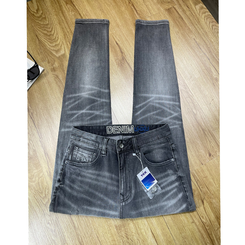 ZERODEGREENORTH 청바지 남성 가을 겨울 트렌디 브랜드 슬림 스몰 스트레이트 롱팬츠는 트렌디하고 활용도가 높습니다