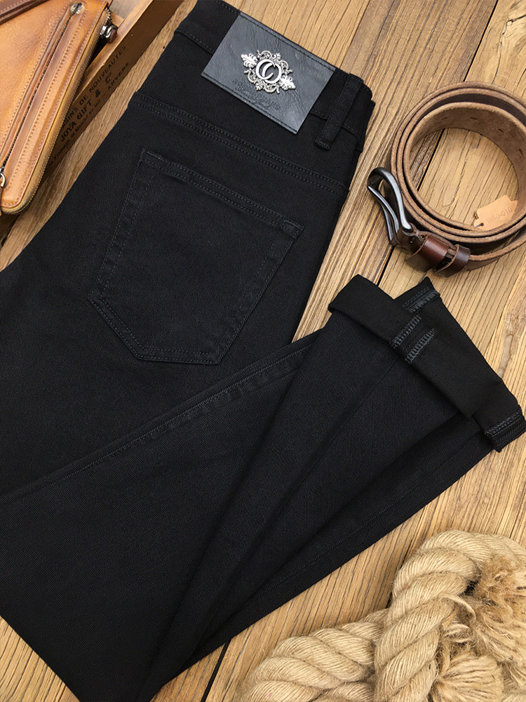 ZERODEGREENORTH 청바지 남성 가을 슬림핏 바지 유럽식 9부 팬츠 루즈 스트레이트