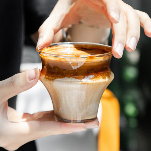 高硼玻璃咖啡杯耐高温牛奶杯
