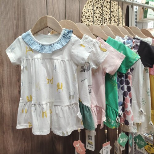 衣拉拉婴儿连衣裙夏季宝宝纯棉裙子女童休闲家居服睡裙儿童薄款
