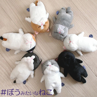 现货日本正品内藤研究所躺睡猫猫睡觉猫手持摆件被褥睡袋可爱玩偶