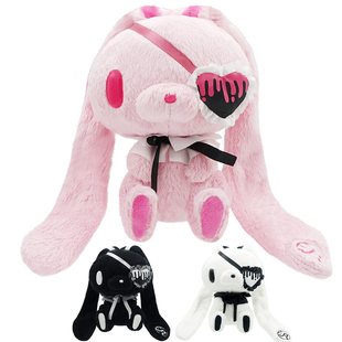 现货日本采购GLOOMY暴力熊手持泛用兔坐姿毛绒玩偶公仔眼罩款