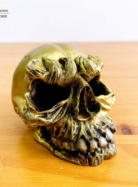 外贸骷髅头造型摆件 万圣节摆设 个性节日装饰品 创意礼品 收藏