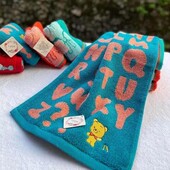 金号纯棉毛巾2条装 正品 A类纯棉加厚卡通小毛巾50X25儿童洗脸毛巾