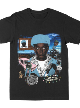 美式复古短袖T恤男女同款休闲百搭潮流Tyler The Creator T-Shirt