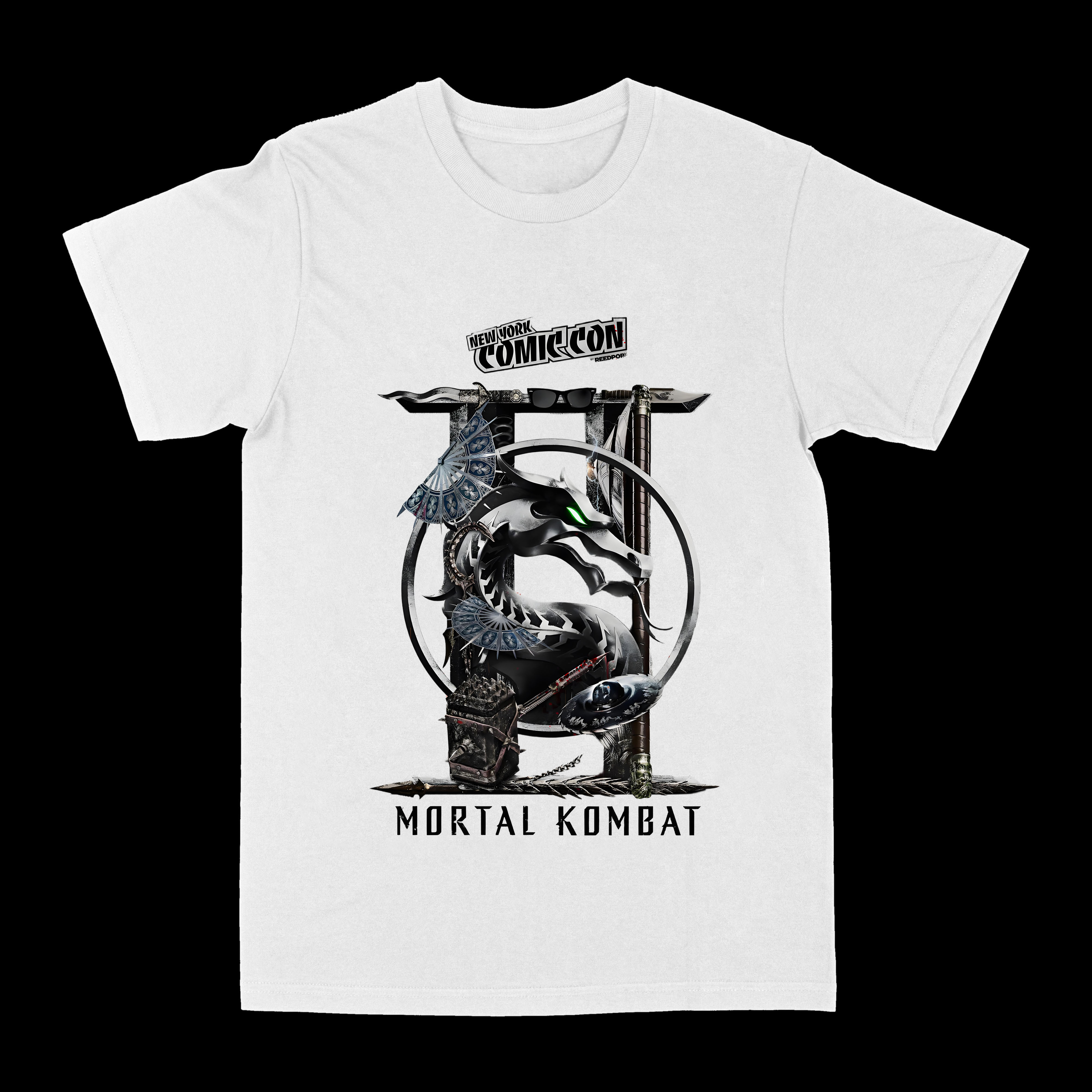 MORTAL KOMBAT真人快打2电影周边印花短袖T恤男女同款潮流设计