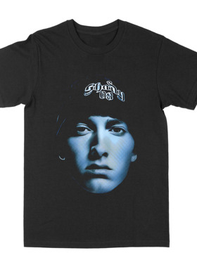 Eminem埃米纳姆印花纯棉T恤涂鸦风短袖姆爷宽松男嘻哈说唱街头