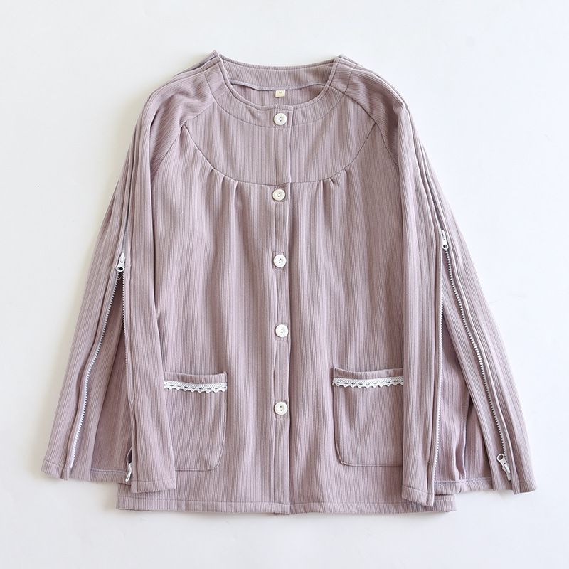 老人专用护理服加绒保暖一片式