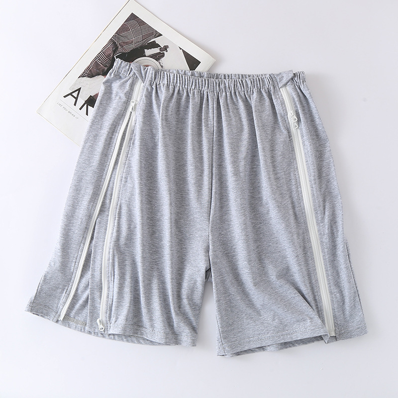 纯棉短裤一片式易穿脱亲肤透气