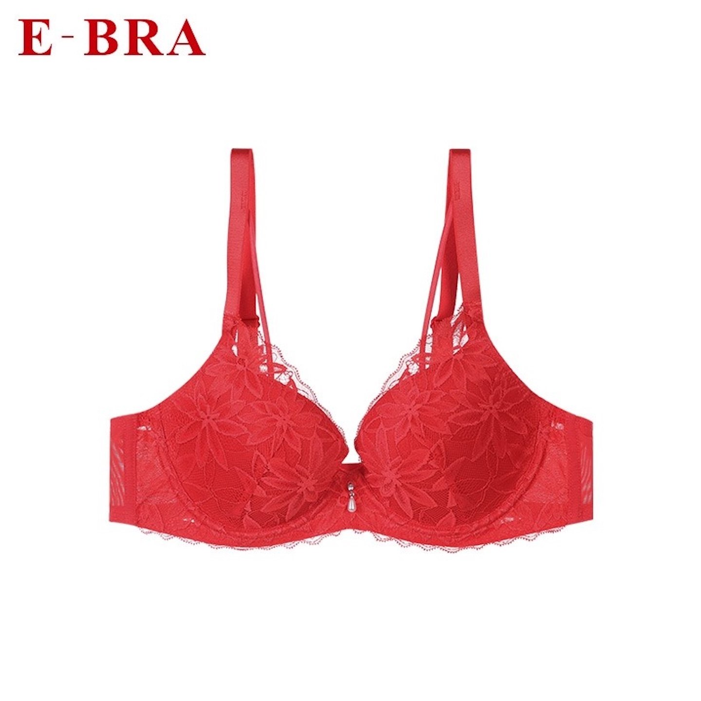 安莉芳旗下E-BRA薄款本命年红色性感蕾丝文胸罩上托大胸显小内衣,女士内衣/男士内衣/家居服,文胸,淘宝优惠券,粉丝福利购,淘宝优惠卷