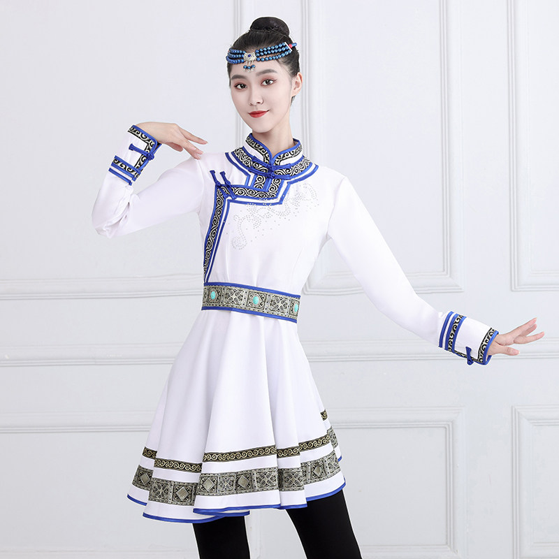 新款蒙古舞蹈演出服成人艺考服装