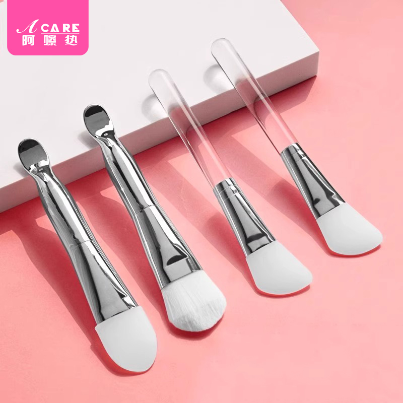 15Y面膜刷D1PQ001-易上手带挖勺涂抹式软毛刷子脸部软刷泥膜专用