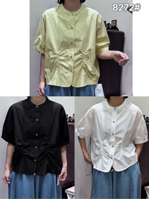 涞涞8272新款休闲时尚百搭衬衫女宽松休闲百搭休闲衬衫女上衣女潮