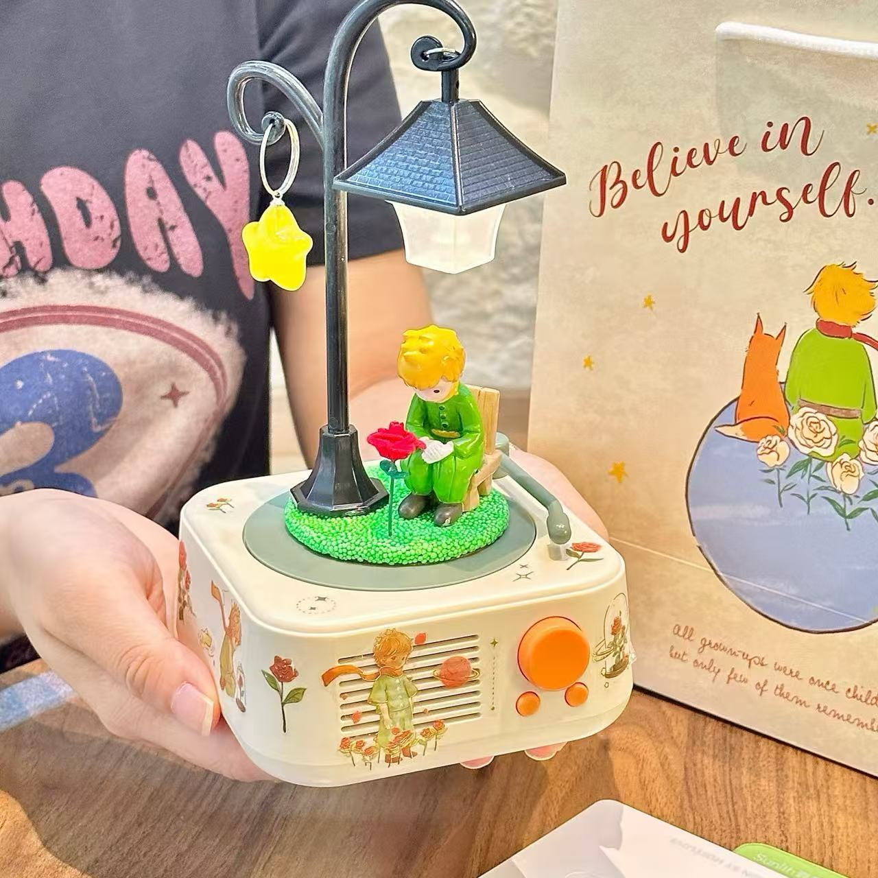 小王子蓝牙音响小型音箱可爱复古迷你黑胶唱片生日礼物送女友闺蜜