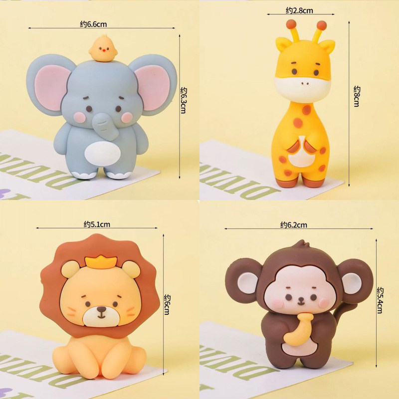 软胶小狮子长颈鹿蛋糕装饰摆件猴子大象森林动物儿童生日烘焙装扮,节庆用品/礼品,蛋糕/烘焙装饰用品,淘宝优惠券,粉丝福利购,淘宝优惠卷