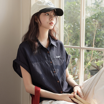 超好看短袖衬衫女夏季高级感