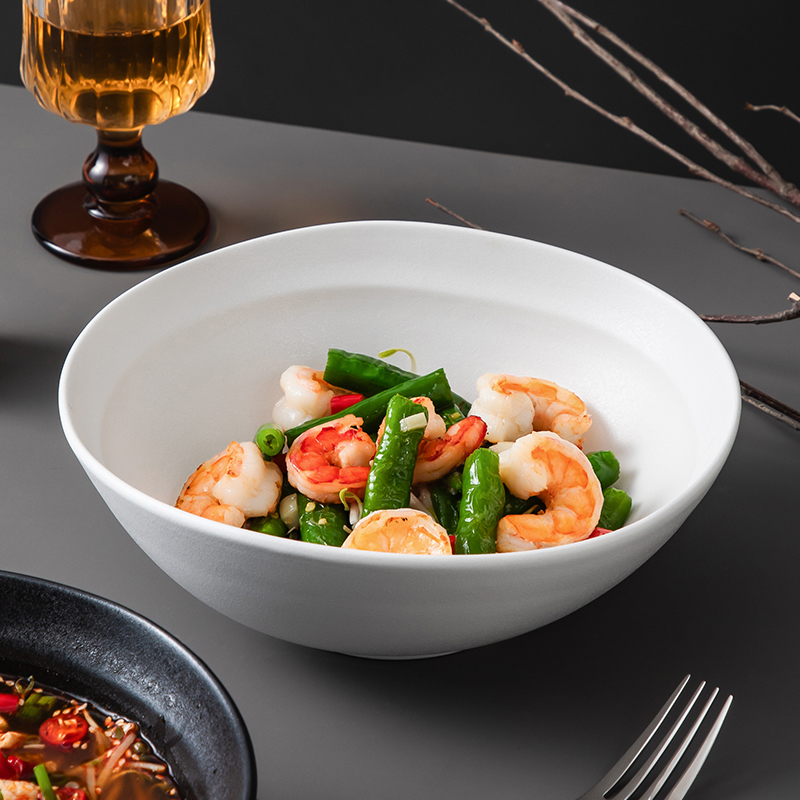 陶瓷釉下彩异形大碗盆汤碗沙拉碗