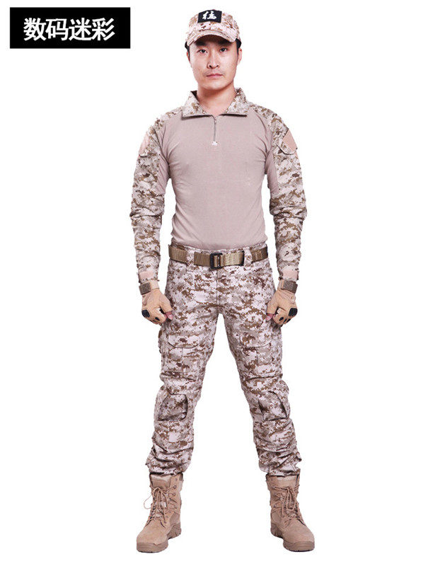 特种兵迷彩服火凤凰青蛙服男野战服修身蛙服长袖战术战狼蛙服套装