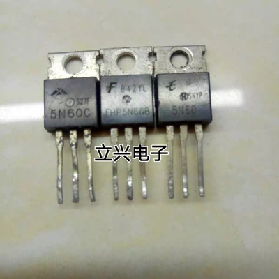 充电器常用三极管拆机 FQP5N60C 5N60 TO-220 5A/600VMOS场效应管