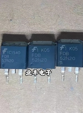 进口拆机 FDB52N20 FDB52N20TM 52N20 MOSFET N沟道  TO-263