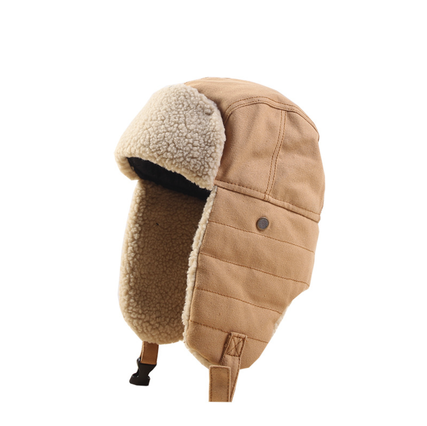 韩版可爱网红雷锋帽女冬季加绒可爱保暖日系复古东北棉帽子男防寒