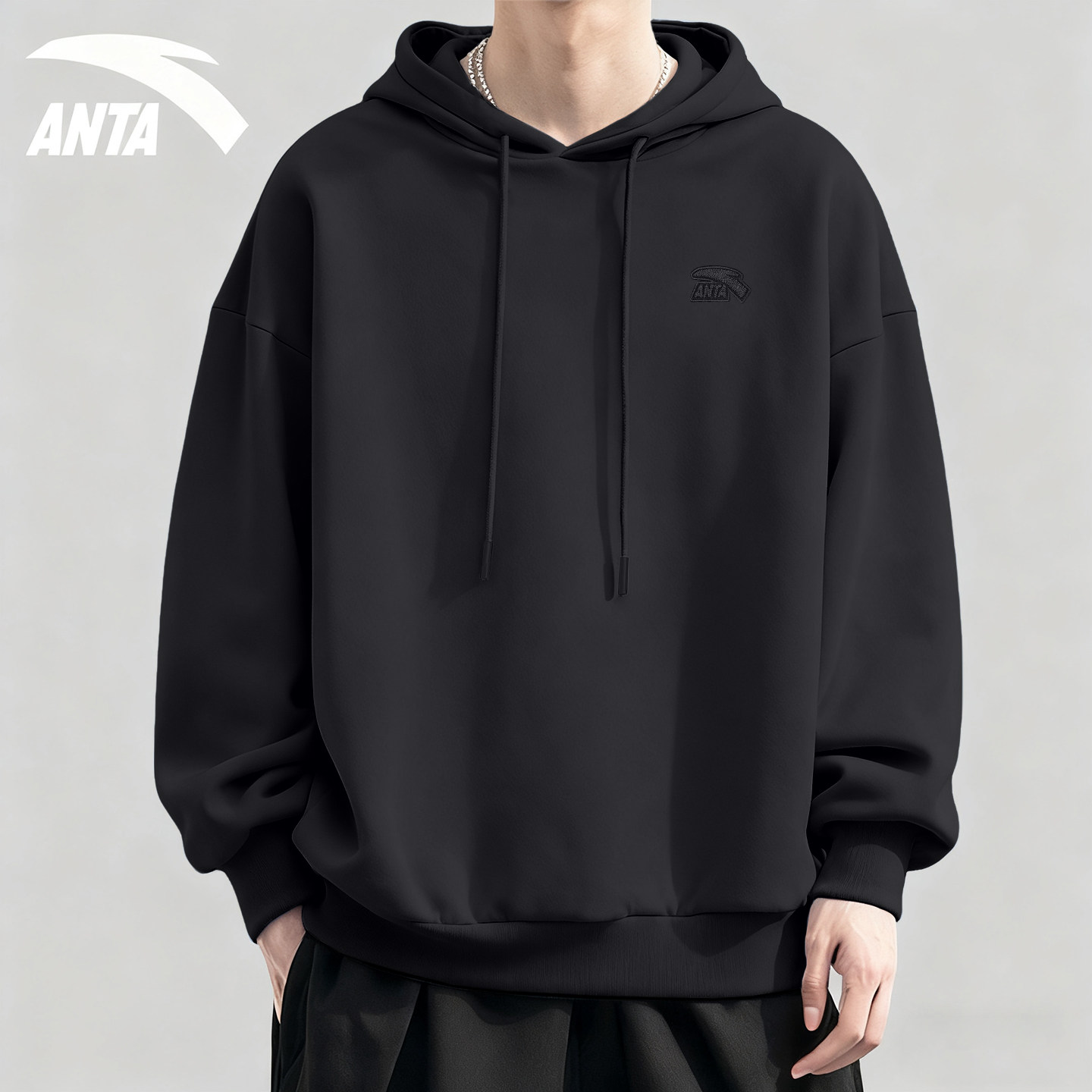 安踏连帽卫衣男款长袖运动休闲