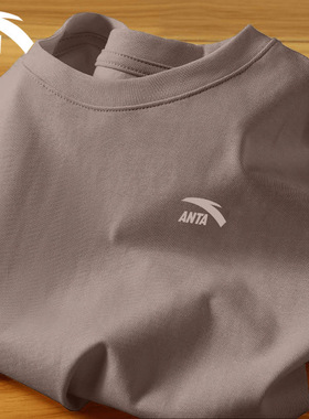 安踏短袖男夏季新款透气大码纯棉t恤圆领半袖青少年百搭运动衫男