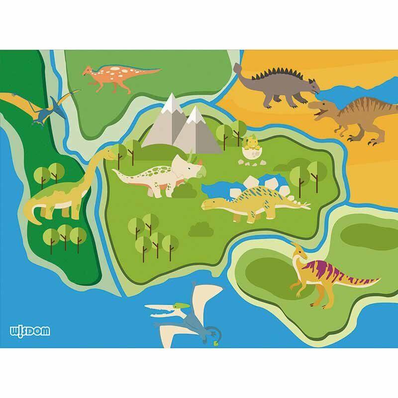 侏罗纪主题地毯恐龙爬行垫家用地垫幼儿园早教室内爬爬垫防滑脚垫