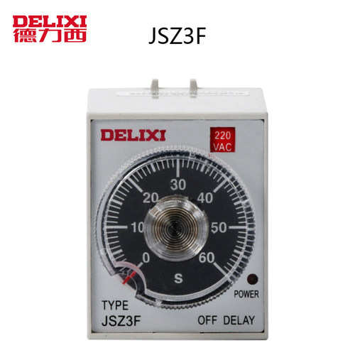 正品德力西 断电延时继电器 时间继电器JSZ3F 5S 10S 30S AC220V
