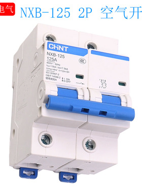 正泰 空气开关NXB-125 2P 80 100 125A大电流空开总闸AC220V单相