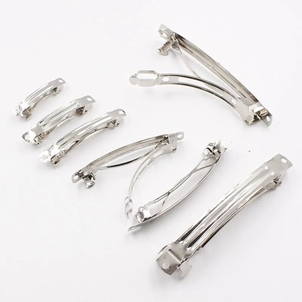 4-5-6-7-8-10CM弹簧夹弹片夹顶夹一字夹手工发夹头饰材料 diy配件