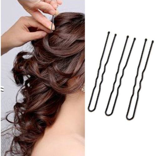 7cm黑色u型夹影楼盘发u形小夹子