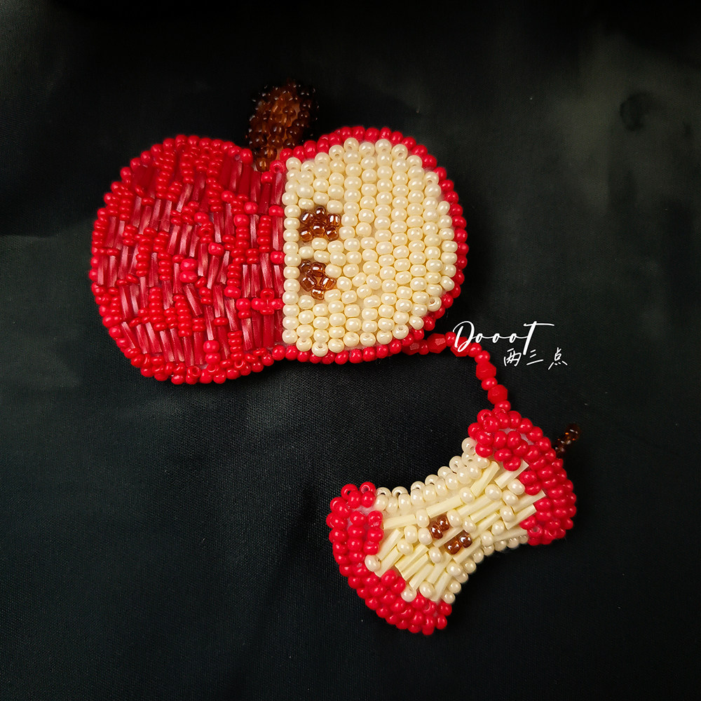 手作胸针女创意苹果胸针趣味设计师款小众低调日常复古高级