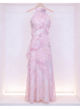 【七七酱直播间】YINGCHOI2025 春夏 新款 彩皮印花连衣裙 32660