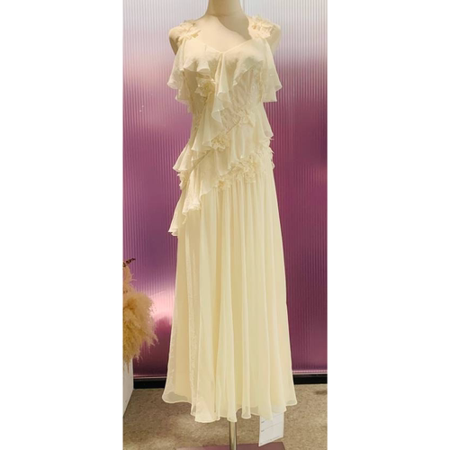 【七七酱专属】YINGCHOI 多层荷叶边吊带连衣裙33159