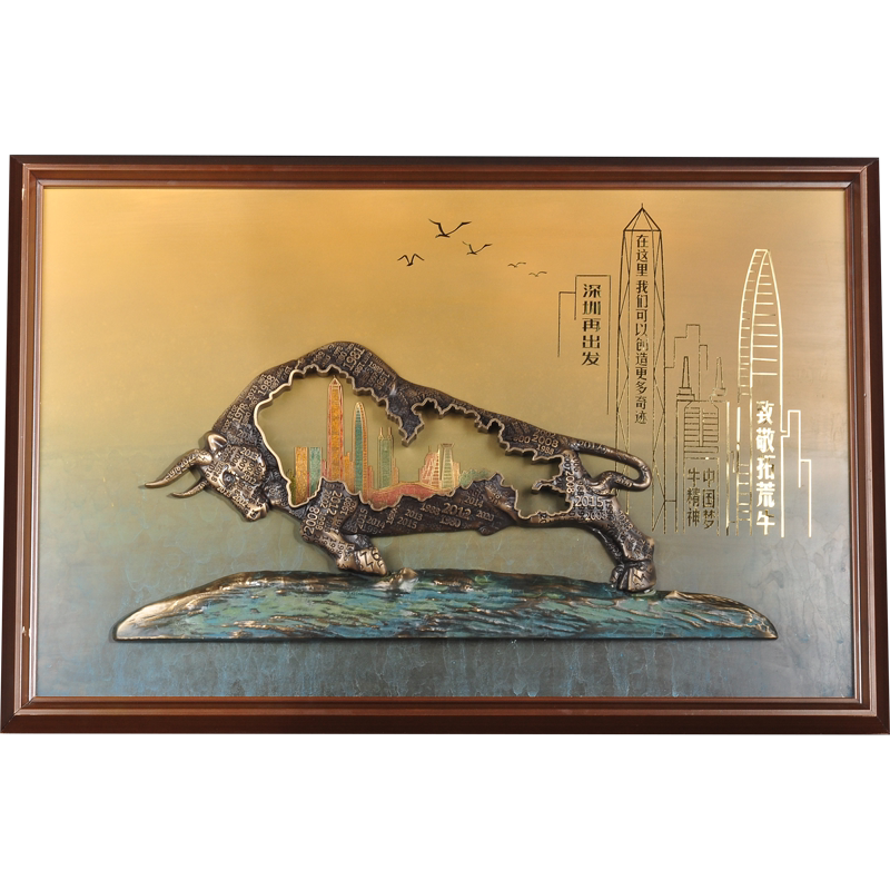 致敬深圳手工铜雕画家客厅玄关